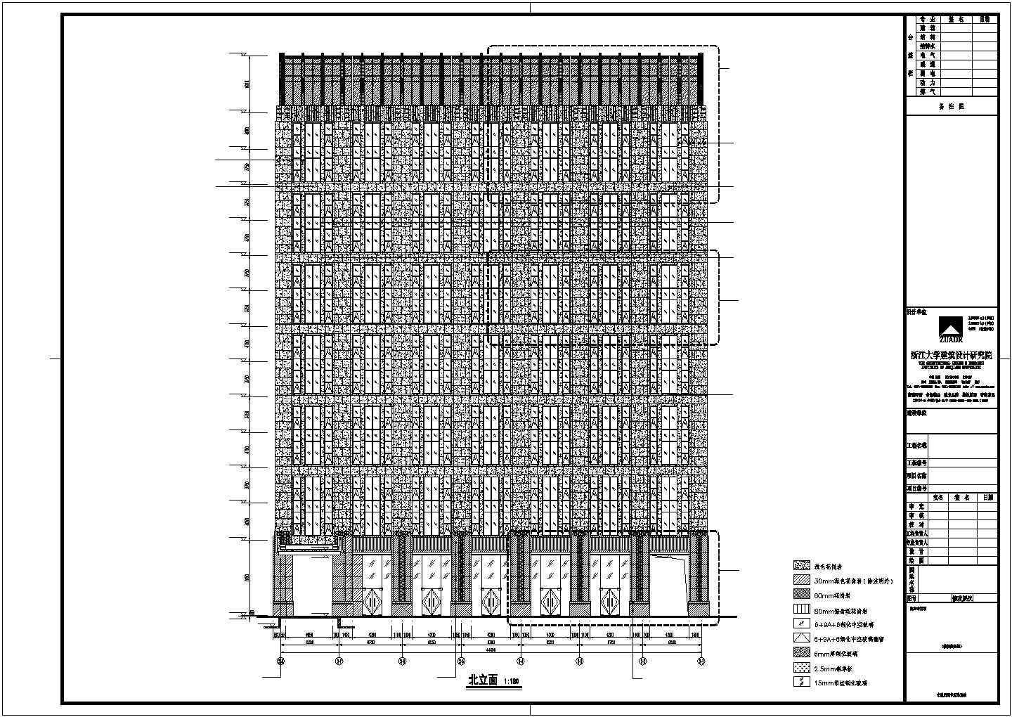 某工程石材建筑立面详图