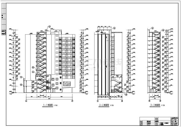 丽星酒店公寓建筑施工参考详图-图一