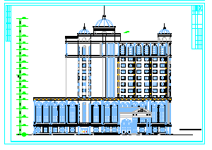 某大酒店建筑设计施工方案图纸-图二