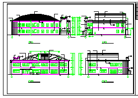 某地大学两层食堂cad建筑设计施工图纸_图1