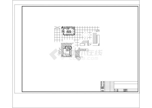 某小型家装设计参考布置CAD图-图二