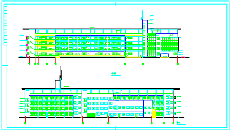 某学校综合楼平面建筑cad设计图_图1