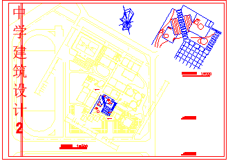 某中学设计CAD平面布置参考图-图一