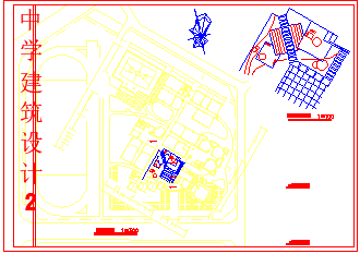 某中学设计CAD平面布置参考图_图1