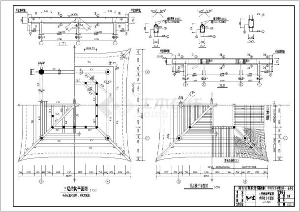 南山集团中华历史博览院-金佛寺设计cad全套结构施工图（含设计说明）-图二