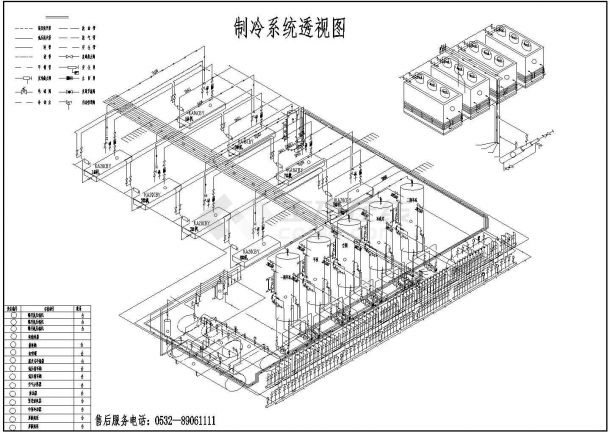 某冷库系统CAD详图-图二