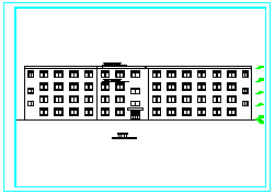 湖北某区域小学教学楼建施基础平面布置参考图_图1