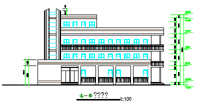 一套小学教学楼建筑施工cad设计图