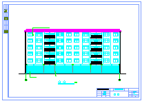 【6层】2950㎡六层商住楼cad毕业设计（计算书,开题报告,建筑,结构图）-图一