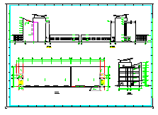 某高校大型食堂全套cad建筑施工设计图纸-图二