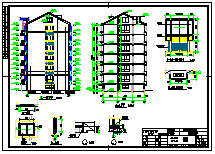 【6层】3470平米六层砖混住宅楼设计（计算书,建筑,结构图）-图一