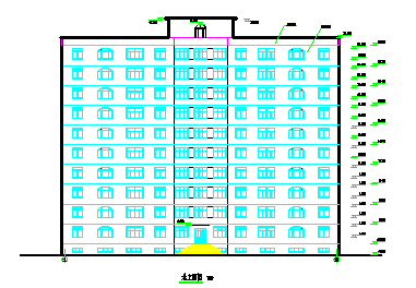 【10层】15120平米半地下室地上钢框架住宅设计（计算书,开题报告,建筑,结构图）-图一