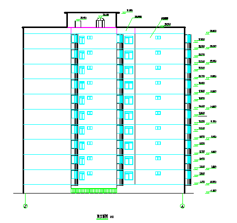 【10层】15120平米半地下室地上钢框架住宅设计（计算书,开题报告,建筑,结构图）-图二