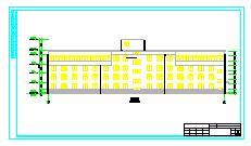 宝鸡市某四层医院住院楼建筑方案设计CAD图-图二