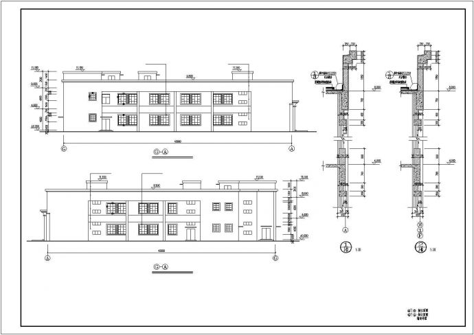 某大型饮食城建筑规划CAD详图_图1