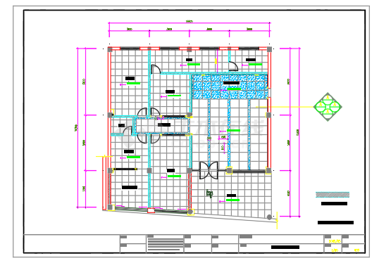  Reference drawing of building layout of a China Mobile business hall - Figure 1