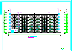 6层 4430㎡学生公寓楼cad毕业设计（结构计算书、清单、施组147页，CAD图29张）-图一