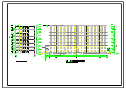 8层 10400平米框架宿舍楼cad毕业设计（计算书、建筑、结构图）-图一