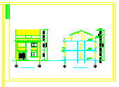 某二层带阁楼乡村别墅建筑与结构方案施工图-图二
