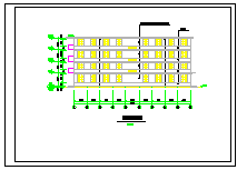 某单位多层宿舍楼所建筑cad设计图-图一