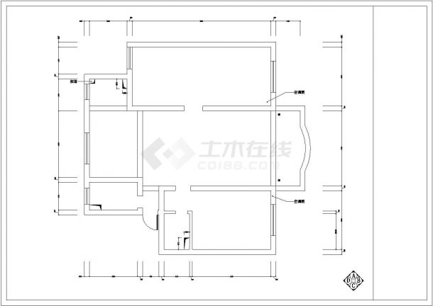 新密市装修公司两层经典别墅室内装修cad方案设计图纸-图二