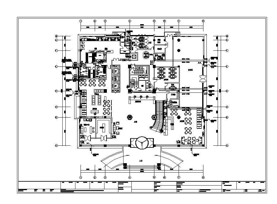 某酒店排水CAD平面设计图