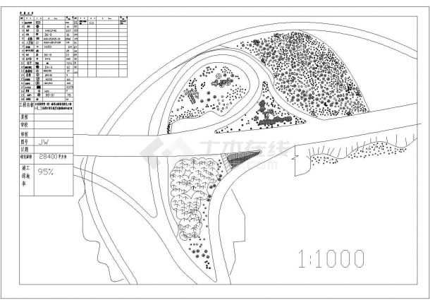 某高速公路绿化设计参考布置CAD图-图一