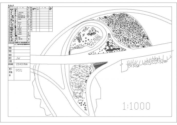 某高速公路绿化设计参考布置CAD图_图1