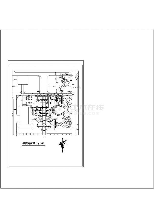 某地区重点高中校内绿地布置图-图二