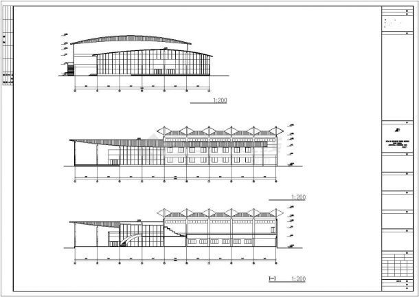 清华设计网球馆CAD详图-图二