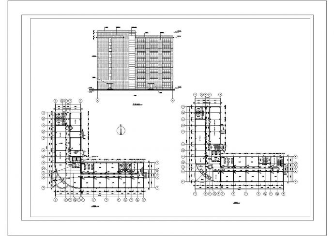 8层框架结构办公楼设计CAD详图_图1