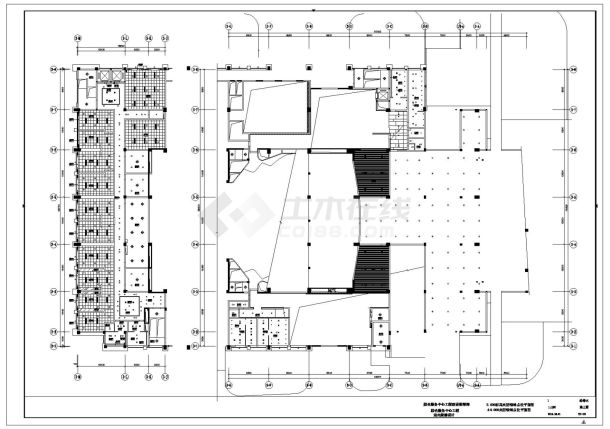 凤台市政务服务中心大楼给排水施工CAD图纸-图二