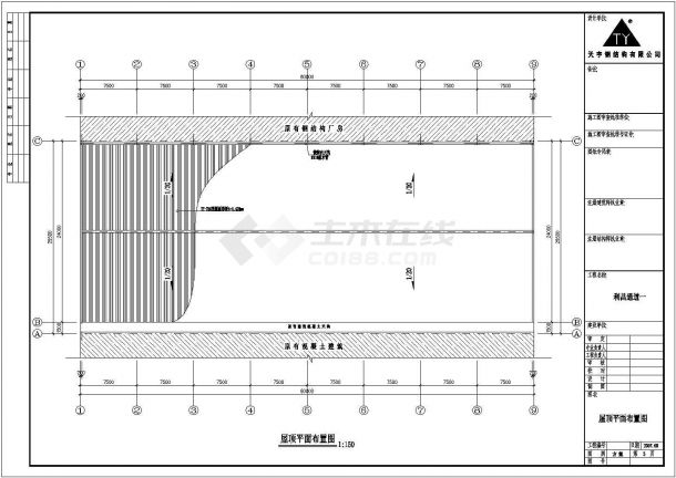 某公司跨度24米单层单山单跨门式刚架厂房设计cad全套结构施工图（ 含设计说明）-图一