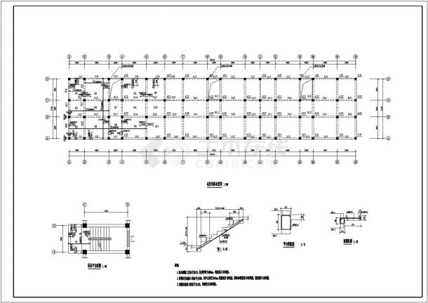 某住宅小区多层框架结构住宅楼设计cad建筑施工图（含结构设计）-图一