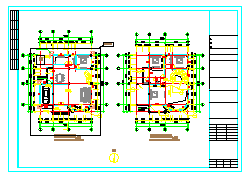 [安徽]三层小型别墅建筑施工图纸（含效果图）-图一