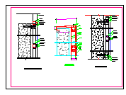 120明框幕墙装修cad节点施工图纸
