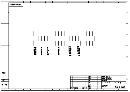 ABB变频器一拖二控制系统CAD原理设计图-图一