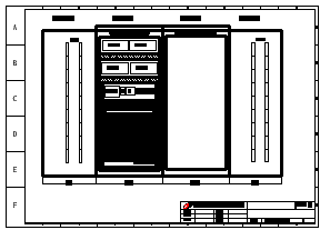 PLC控制柜柜体结构及布置控制原理cad设计图-图一