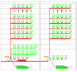 ZXMK型防火门监控系统cad设计图例-图一