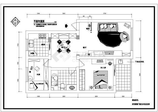  Refer to CAD detail drawing - Figure 1 for decoration construction of a residence