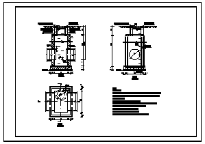 1500直径圆形沉泥井和矩形CAD设计详图-图一