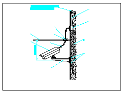 摄像机及喇叭安装CAD大样设计图纸-图二