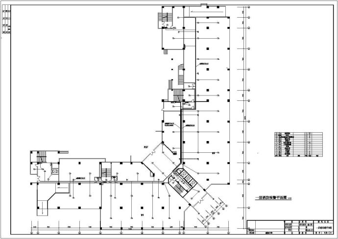 【滁州】某地精品住宅楼消防系统全套设计cad图纸(含消防报警平面图)_图1