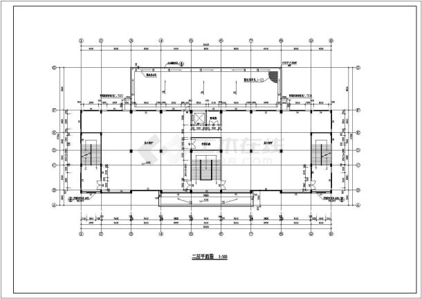 某地3层员工饭堂全套建筑施工图【平立剖 门窗 大样图 目录 各部分构造做法表】-图二