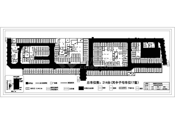 某地区地下停车场CAD参考详图-图二