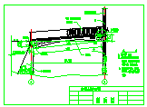 某园林钢结构连桥设计cad施工图-图一