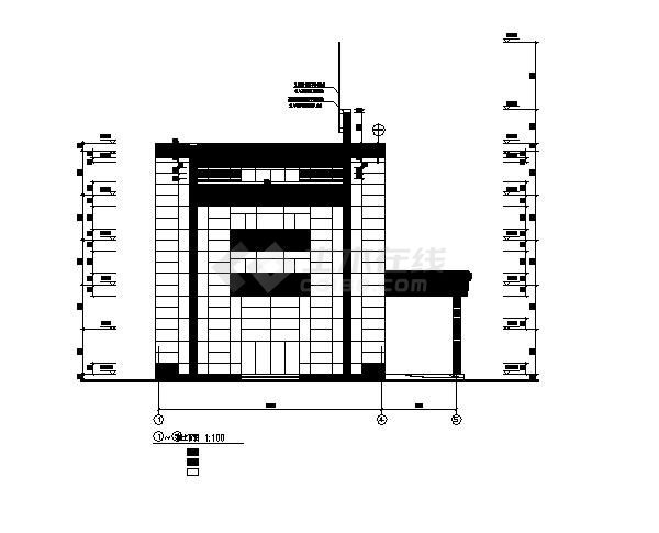 某高层大楼CAD平面图-图二