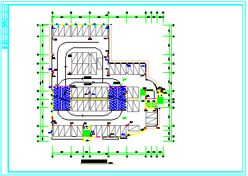 某七层停车库给排水和消防cad设计图-图二