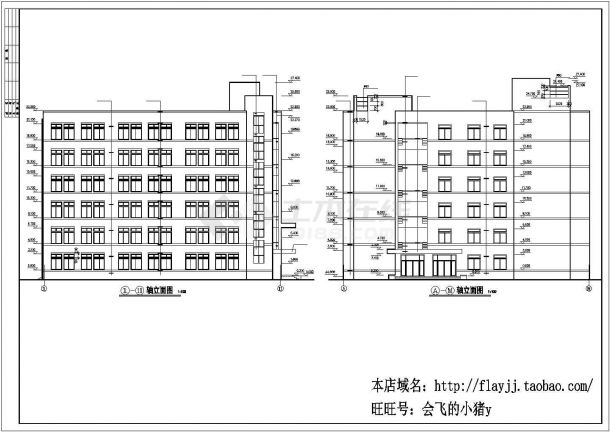 杭州市萧山区某大学6层框混结构教学综合楼全套建筑设计CAD图纸-图一