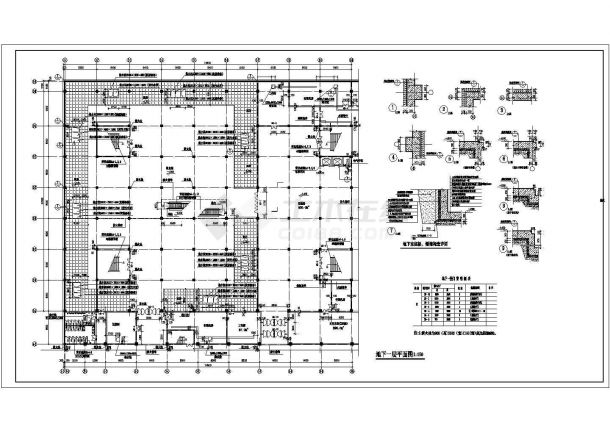 江苏省无锡市三阳广场附近某百货商厦CAD全套规划设计方案图纸-图一